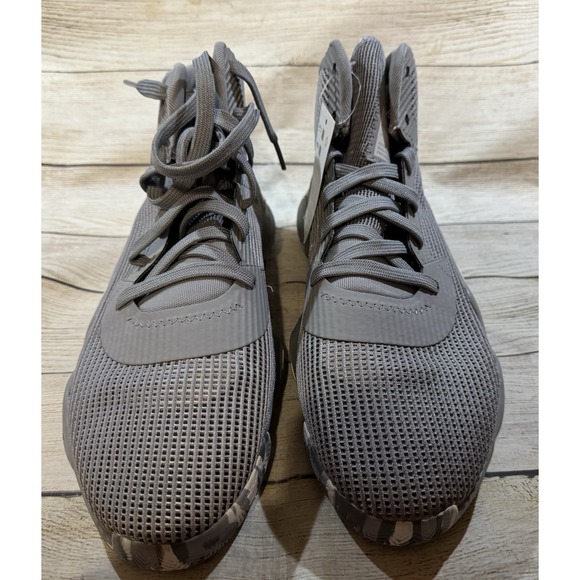 NEW Adidas Pro Bounce 2019 Basketball Sneakers Shoes Gray White Camo High Sz 12 - Picture 4 of 7